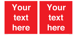 Custom Prohibition: Blank (red) sign